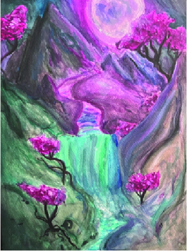 "Sakura Lake" - Water 
Color On Paper - People's Choice Award - Cordovan Art Show - 2024